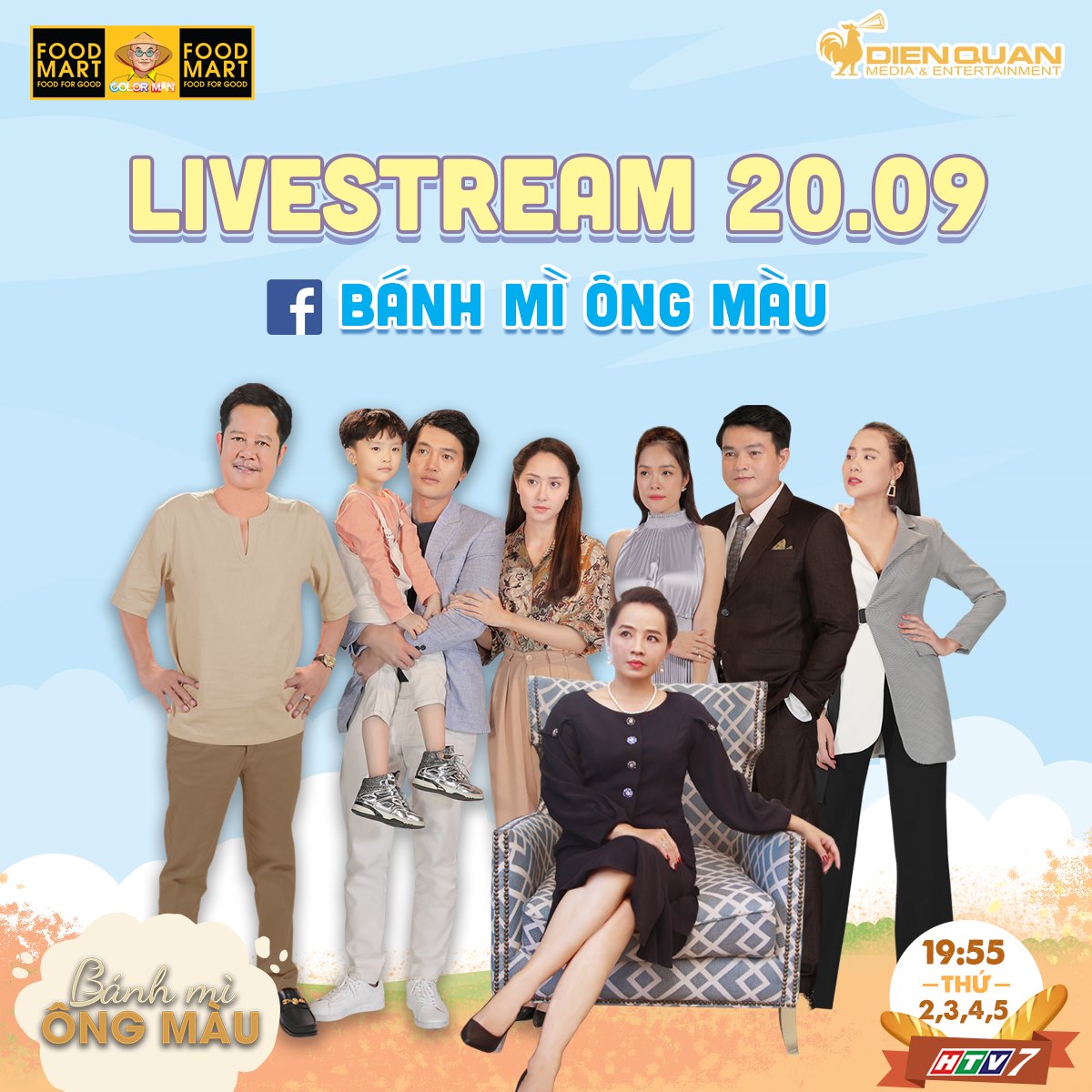 Xem Phim Bánh Mì Ông Màu, Kênh HTV7 2020